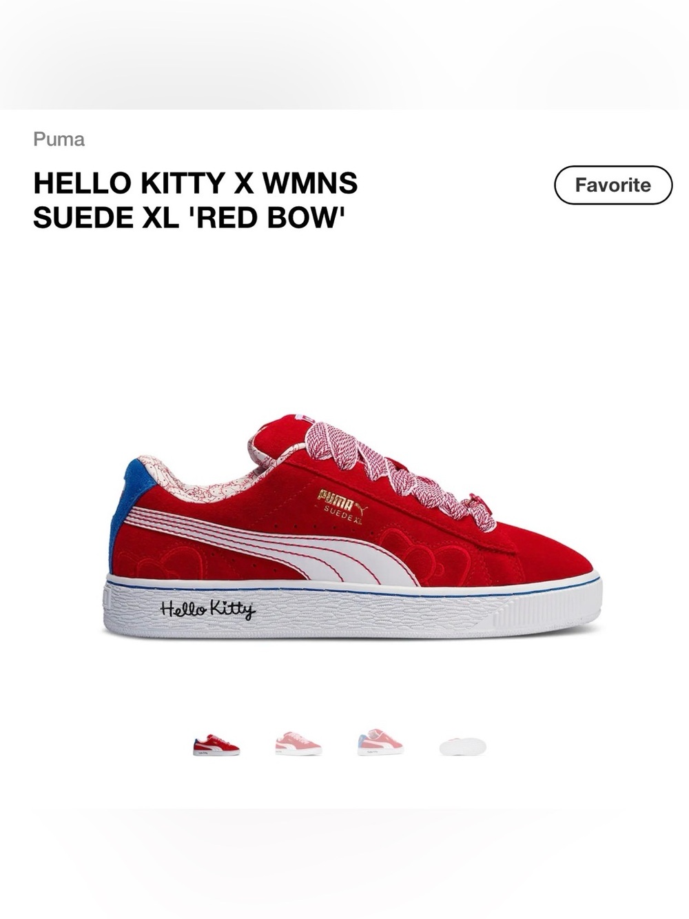 PUMA x Hello Kitty Suede Sneakers